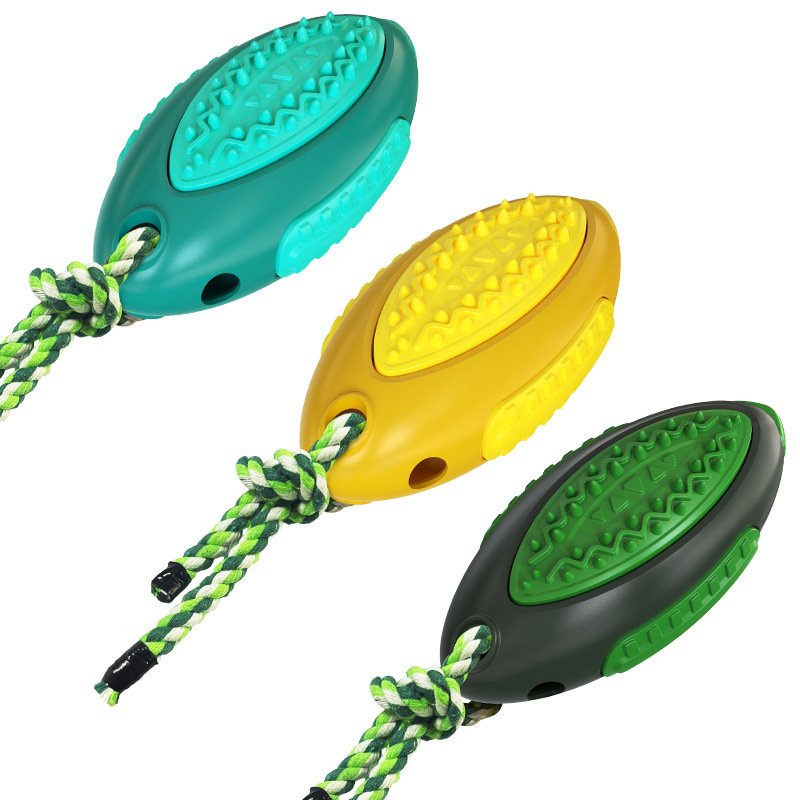 Voice Leaky Molars Rugby Dog Toy - Image 4