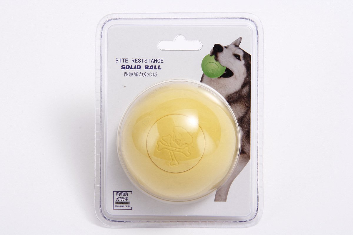 Rubber Pet Solid Bouncy Ball Dog Toy - Image 2