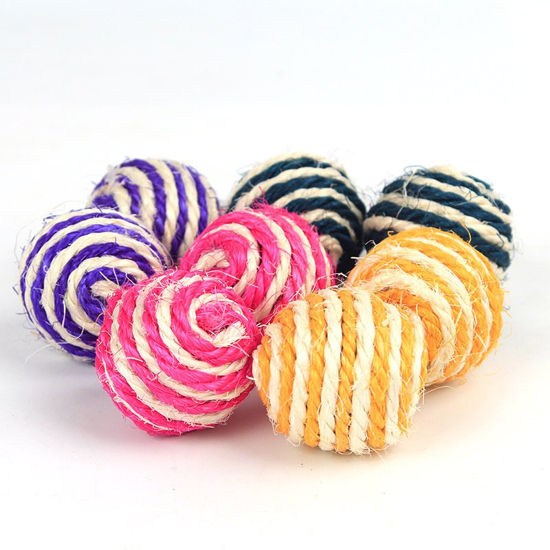 Cat scratching toy sisal tease cat ball - Image 2