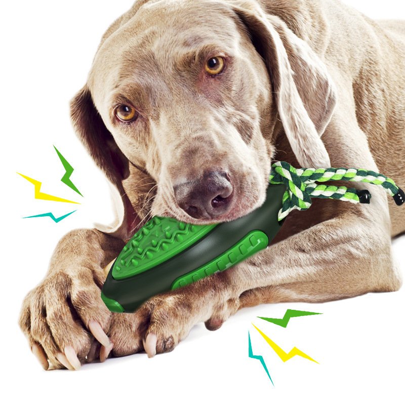 Voice Leaky Molars Rugby Dog Toy - Image 3
