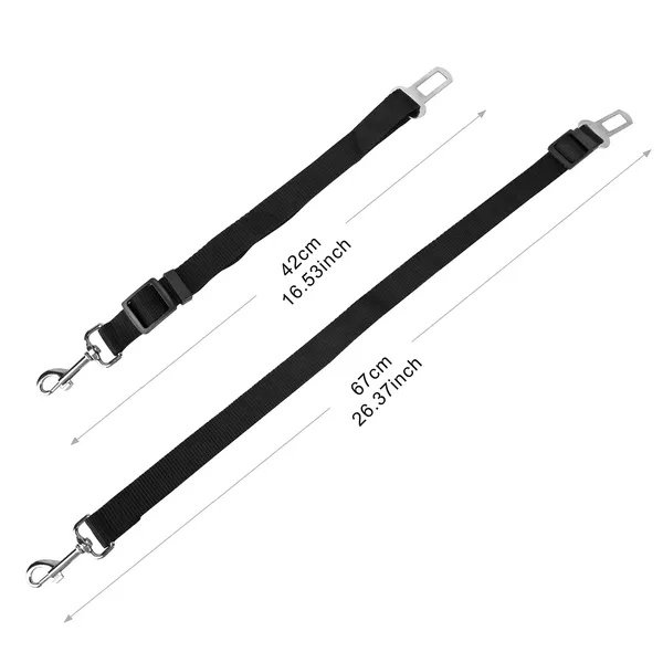 2Pcs Pet Dog Seat Belt Leash Adjustable Pet Dog Cat Safety Leads Harness - 3