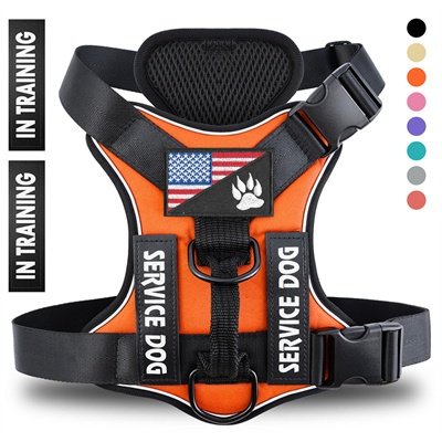 Reflective Breathable Solid Color Polyester Dog Strap - 5