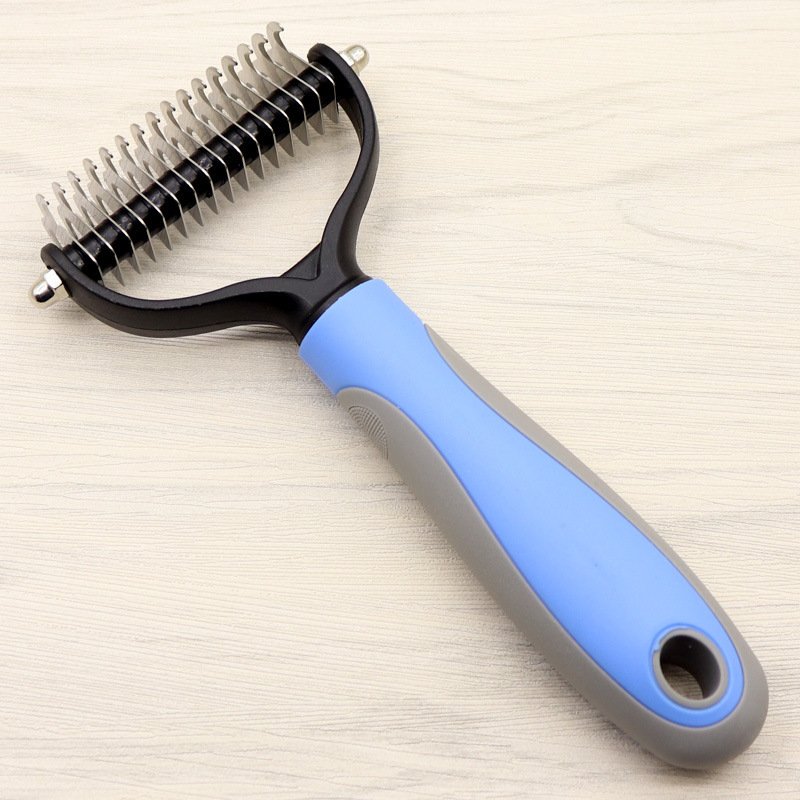 Pet Long-haired Dogknot Comb Double-sided Blade Dog - 10