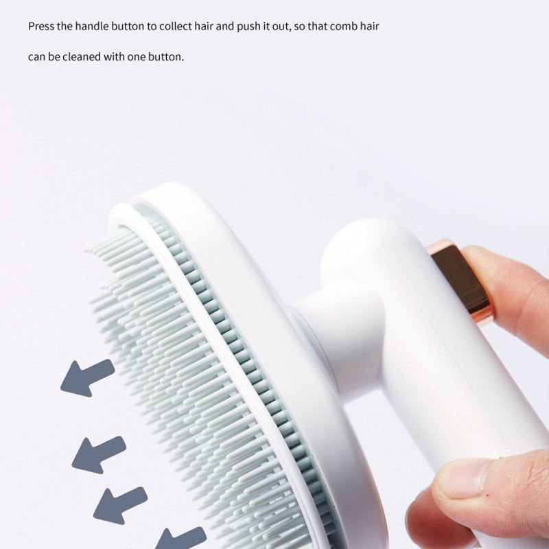 Pet Comb Cat Dog To Remove Floating Hair Pet Hair Brush Hair Removal Artifact Pet Grooming Brush Supplies Self Cleaning Comb Pet Products - 6