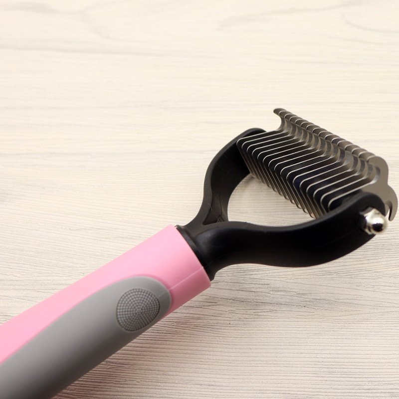 Pet Long-haired Dogknot Comb Double-sided Blade Dog - 3