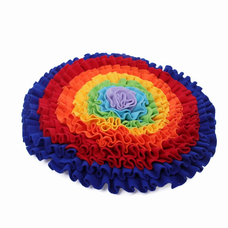Pet Dog Snuffle Mat Nose Smell Training Sniffing Pad Dog Puzzle Toy Slow Feeding Bowl Food Dispenser Carpet Washable Dog Toys - 3