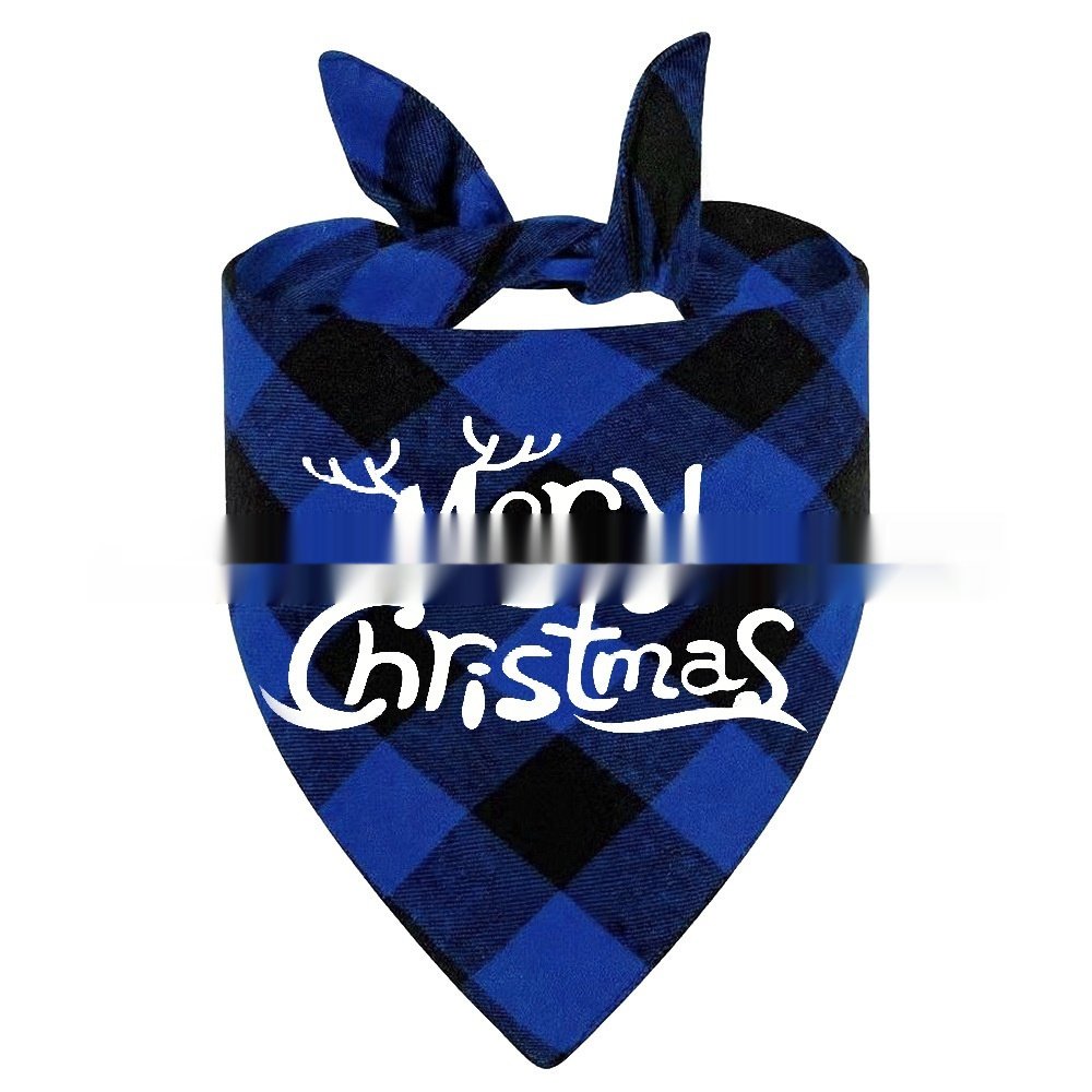 Wan Christmas Pet Triangle Plaid - 10