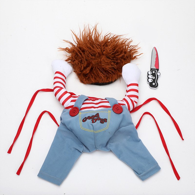 Halloween Pet Costume Pet Dog Funny Clothes Adjustable Dog Cosplay Costume Scary Costume Party Gatherings - 6