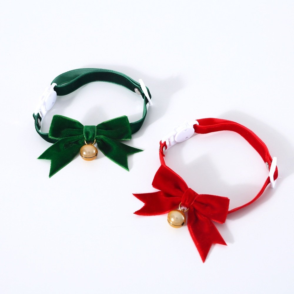 Spring Festival Christmas Velvet Hand Bow Tie Anti-suffocation Buckle - 5