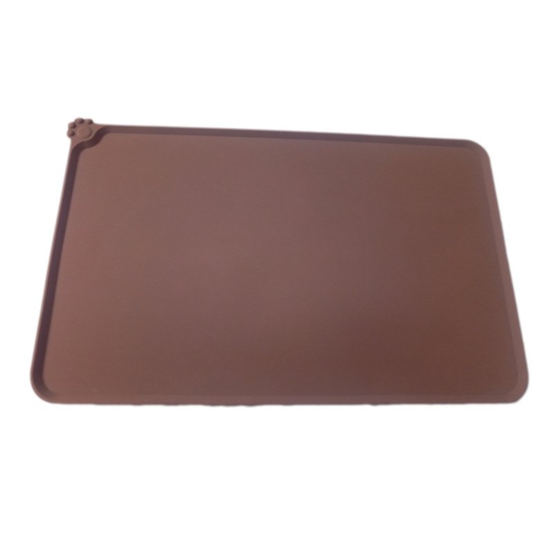 Waterproof Pet Mat For Dogs And Cats Pure Color Silicone Pet Food Mat - 9