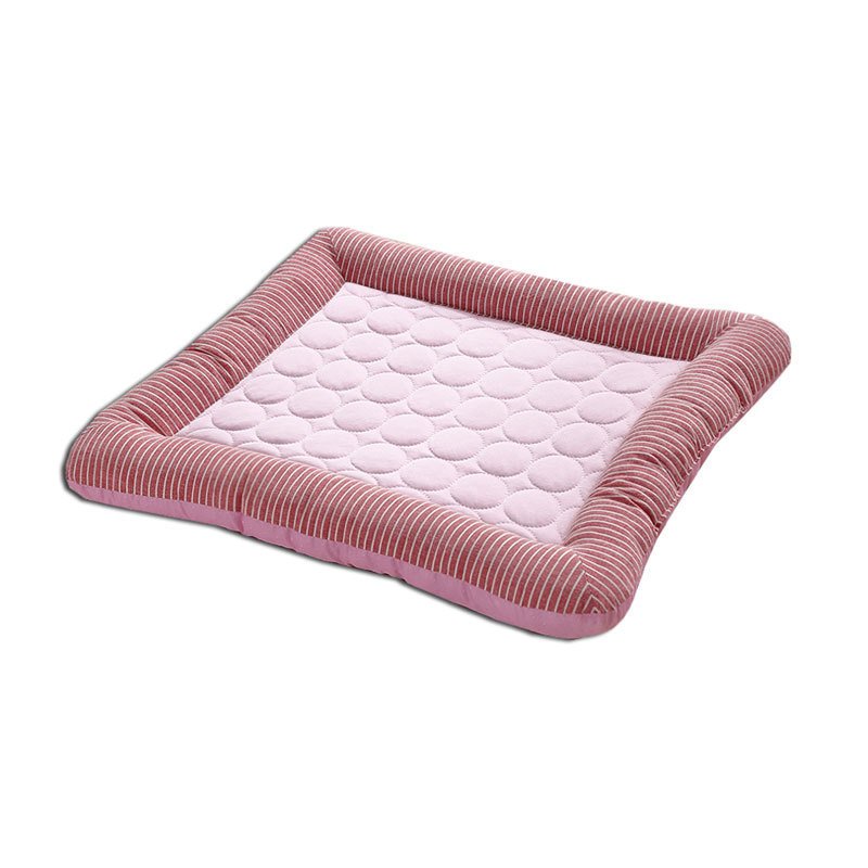 Pet Cooling Pad Bed For Dogs Cats Puppy Kitten Cool Mat Pet Blanket Ice Silk Material Soft For Summer Sleeping  Blue Breathable - 7