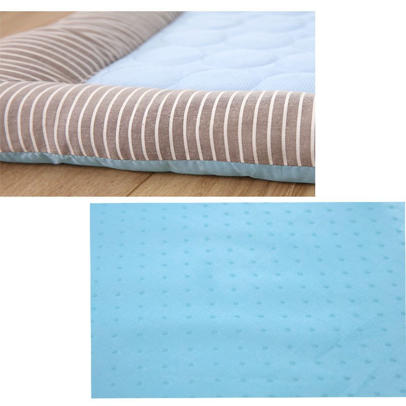 Pet Cooling Pad Bed For Dogs Cats Puppy Kitten Cool Mat Pet Blanket Ice Silk Material Soft For Summer Sleeping  Blue Breathable - 6