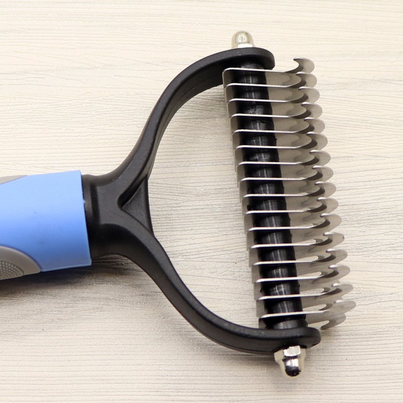 Pet Long-haired Dogknot Comb Double-sided Blade Dog - 6