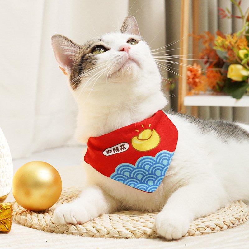 Adjustable Triangular Binder Decorations Pet Scarf Bib Supplies