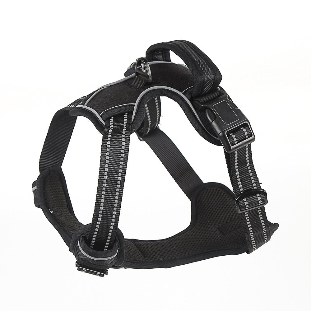 Dog Harness No Pull Breathable Reflective Pet Harness Vest - 4