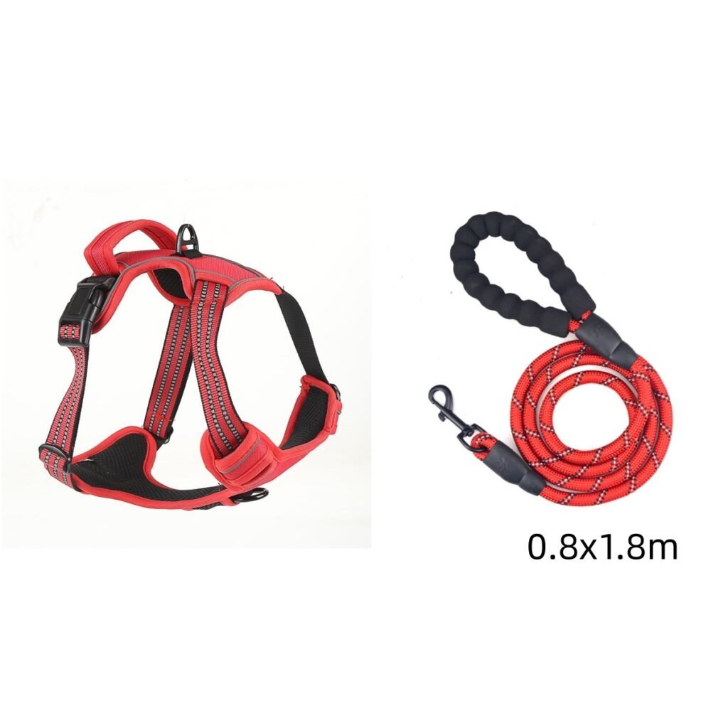 Dog Harness No Pull Breathable Reflective Pet Harness Vest - 7