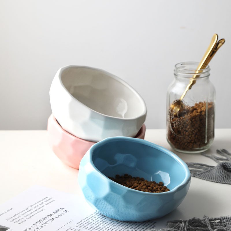 Pet bowl oblique mouth cat bowl food bowl dog bowl method bucket food bowl - 3