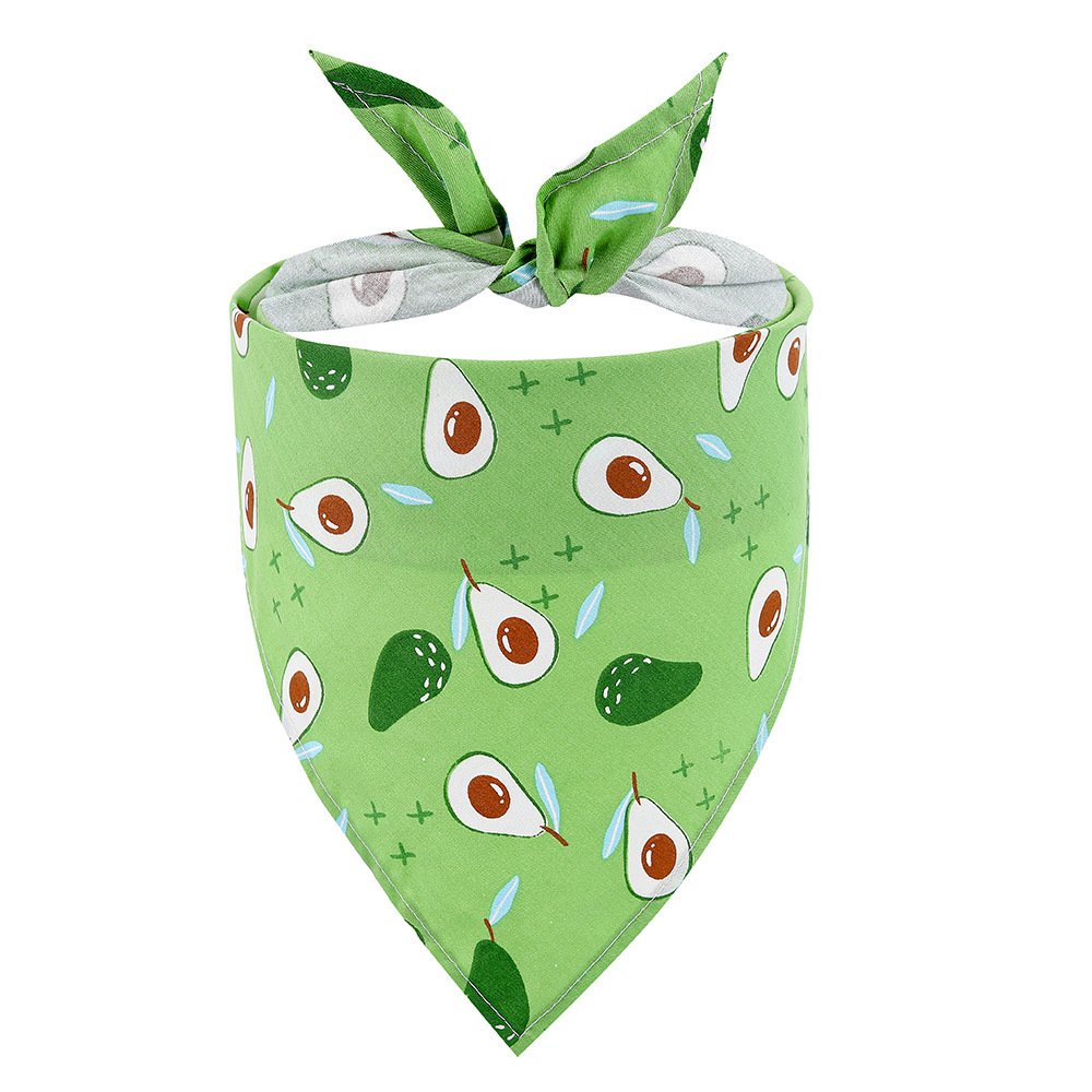New Pet Triangle Summer Fruit Dog Saliva Towel - 8
