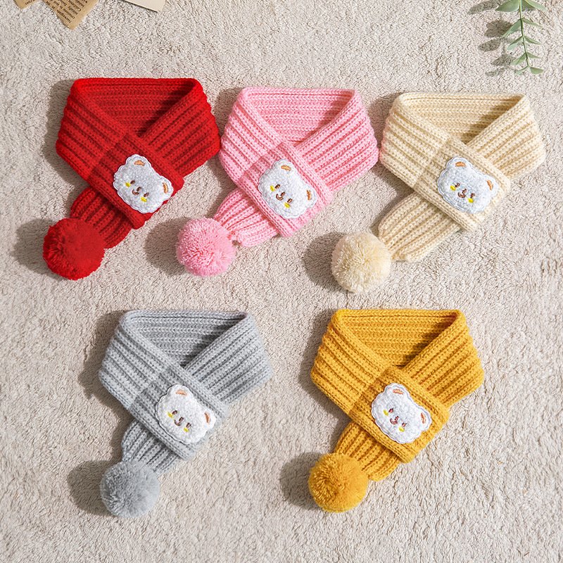 Fashion Personalized Pet Cat Winter Wool Scarf - 5
