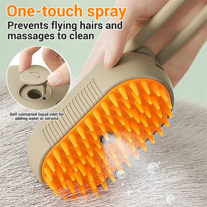 Cat Steam Brush Steamy Dog Brush 3 In 1 Electric Spray Cat Hair Brushes For Massage Pet Grooming Comb Hair Removal Combs Pet Products - 3