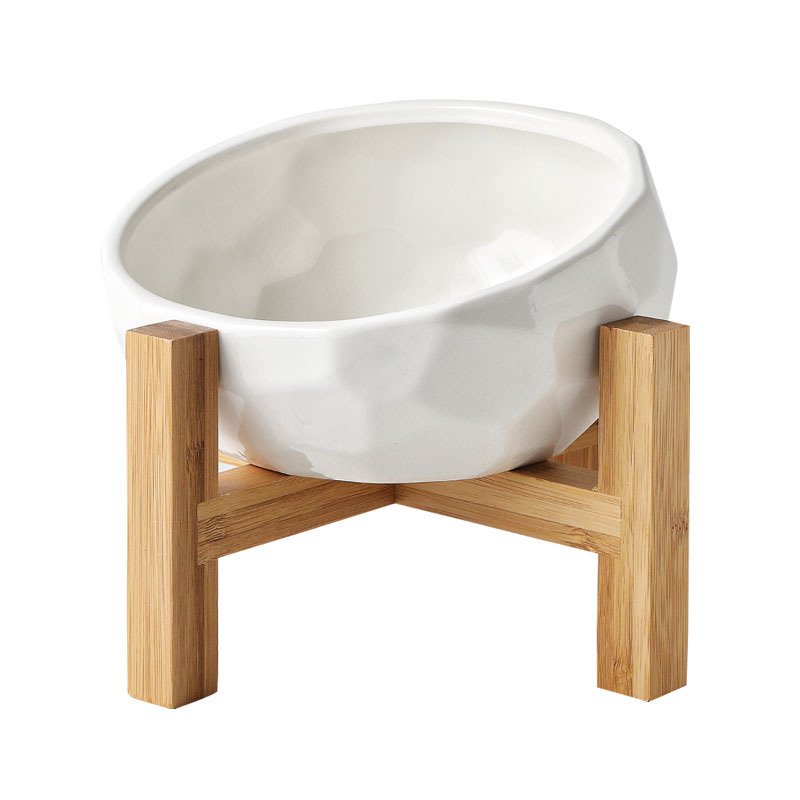 Pet bowl oblique mouth cat bowl food bowl dog bowl method bucket food bowl - 5