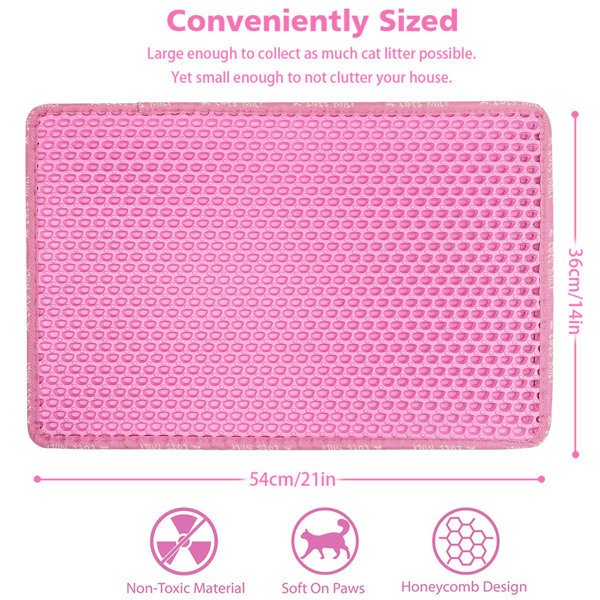 Double Layer Rice Shaped Cat Litter Pad - 4