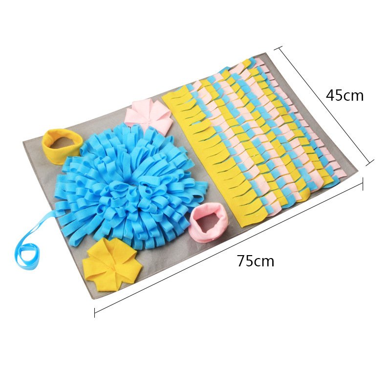 3D multicolored snuffle mat - 3