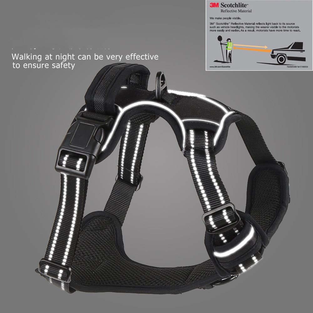 Dog Harness No Pull Breathable Reflective Pet Harness Vest - 2