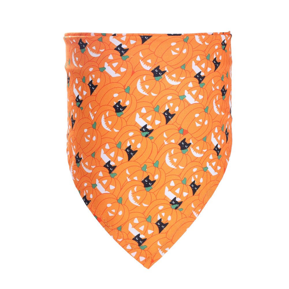 Halloween Pet Cat Dog Decorative Saliva Towel - 2