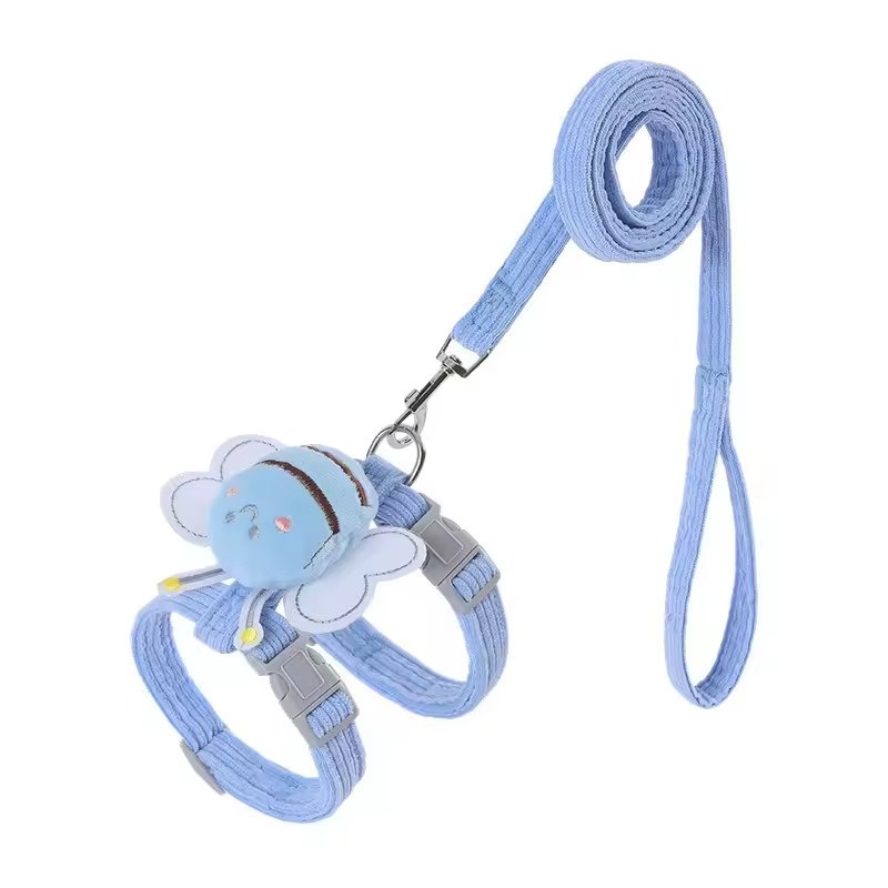 Kitten Harness Vest With Wing Decoration, Strap Set For Cats And Small Dogs, Adjustable Pet Cat Harness Accessories - 6