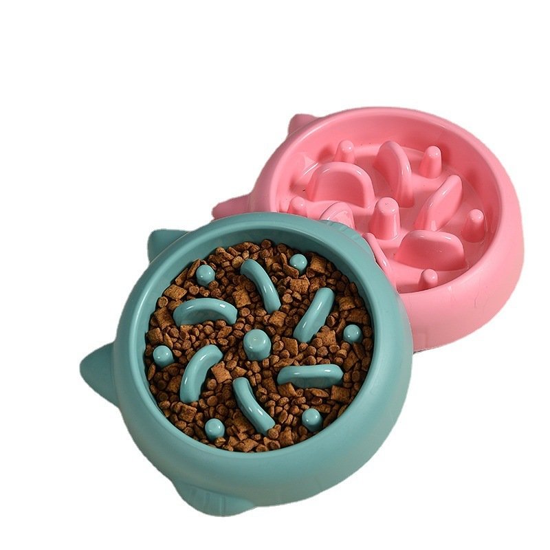 Pet Dog Cat Slow Feeder Bowls Anti Choking Slow Feeder Dish Bowl Home Dog Eating Plate Anti Gulping Bowl Supplies - 7