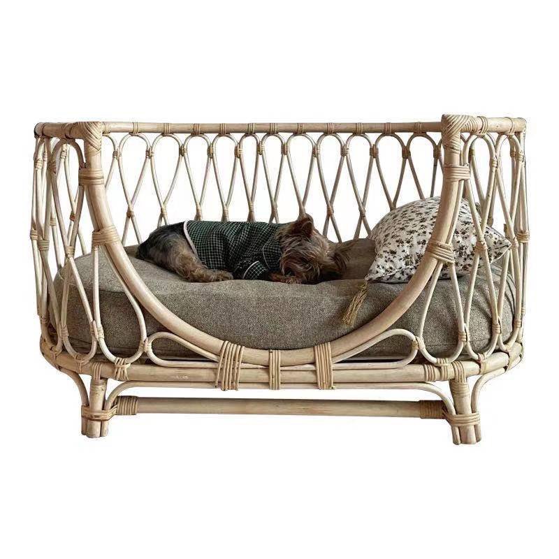 Pet Bed Handmade Rattan Woven Pet Bed Sofa For Dogs - 6