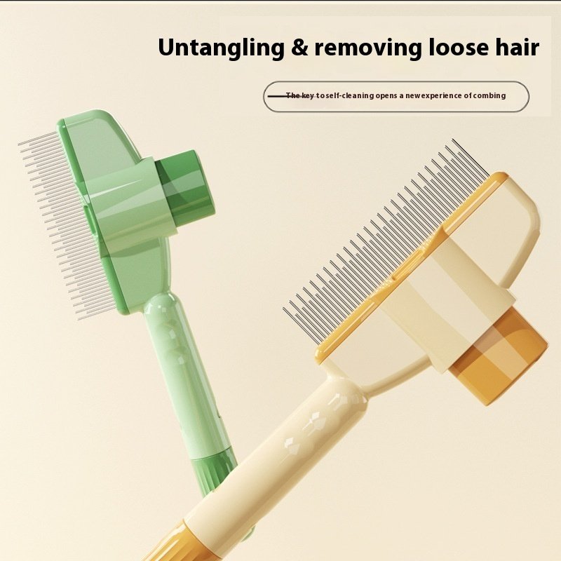 Professional Pet Comb For Dogs And Cats With Release Button Flea Cat Combs For Cats And Dogs – Easy To Use And Durable Grooming Tool Pet Products - 8