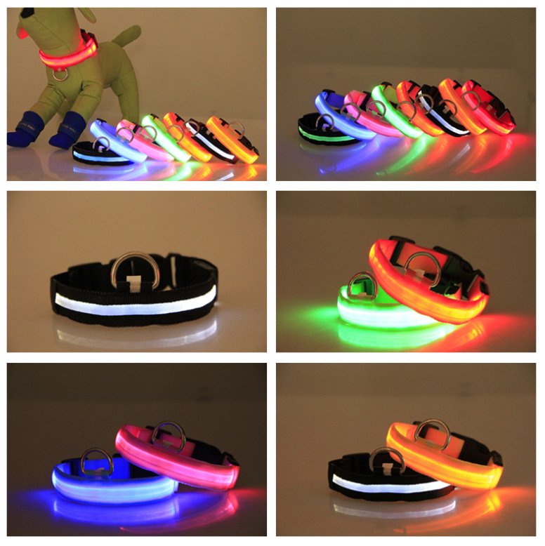 LED Luminous Pet Dog Collar Night - 4