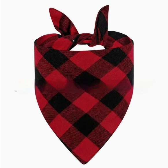 Wan Christmas Pet Triangle Plaid - 7