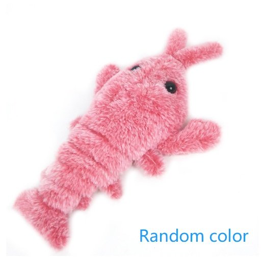Pet Toys Electric Jumping Shrimp USB Charging Simulation Lobster Funny Cat Plush Pets Toy - 3