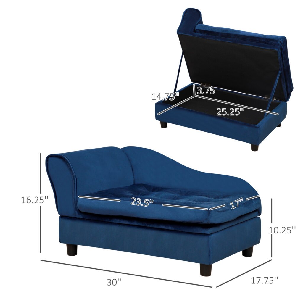 Luxury Small Dog Bed With Hidden Storage - 3