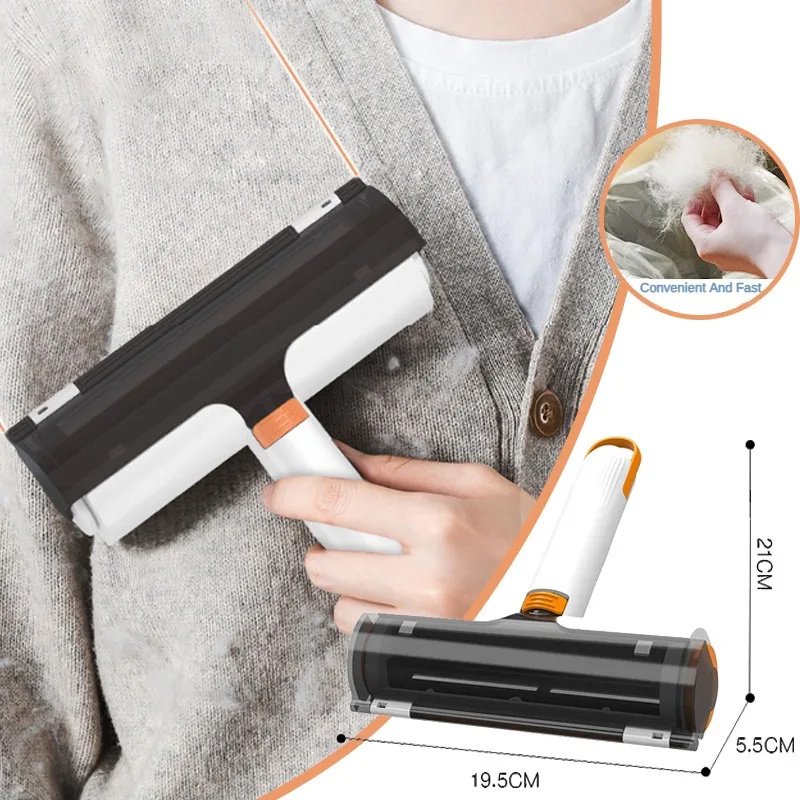 2 In 1 Pet Hair Removal Roller Multifunctional Portable Washable Hair Removal Brush Pet Supplies - 4