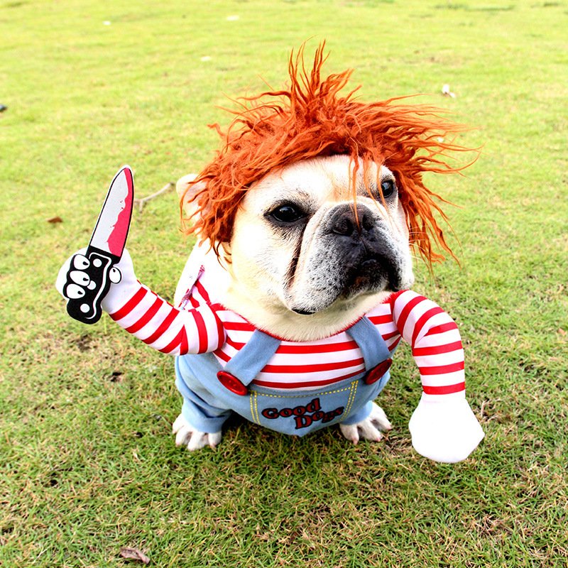 Halloween Pet Costume Pet Dog Funny Clothes Adjustable Dog Cosplay Costume Scary Costume Party Gatherings - 8
