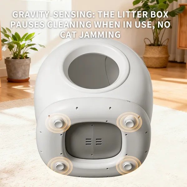Best Automatic Cat Litter Box, 78L Fully Enclosed Tu-ya APP Smart Self-Cleaning Litter Box For Multi-Cat Homes - 5
