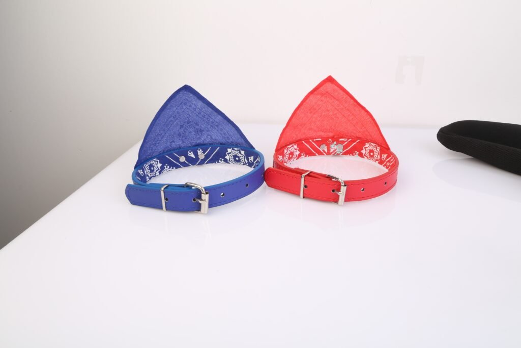 1Pc Adjustable Bandana Leather Pet Collar Triangle Scarf - 3