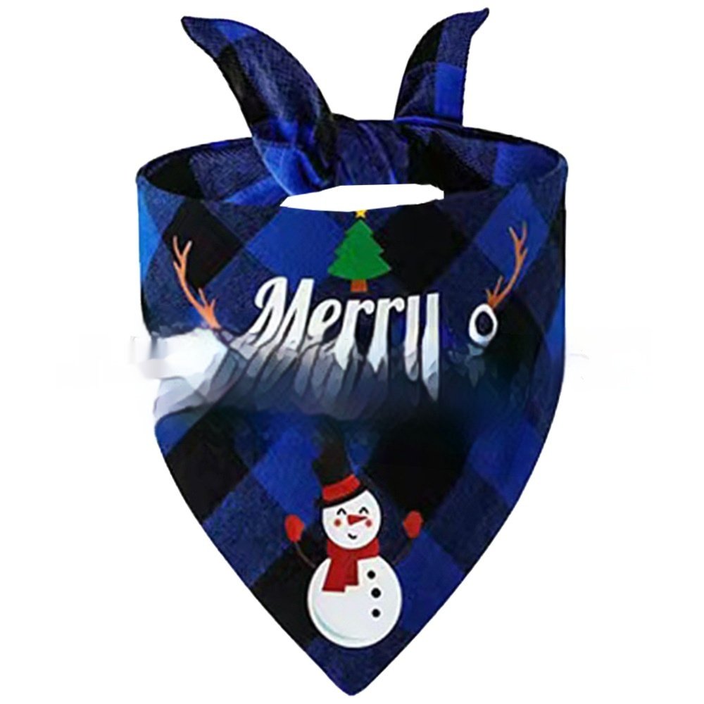 Wan Christmas Pet Triangle Plaid - 8