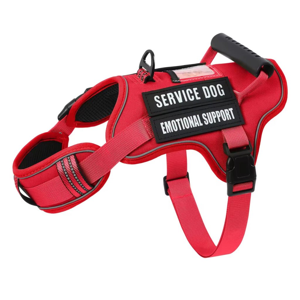Tactical Service Dog Harness With Handle, No-Pull Adjustable Reflective Pet Vest Harness For Easy Walking And Training - 3