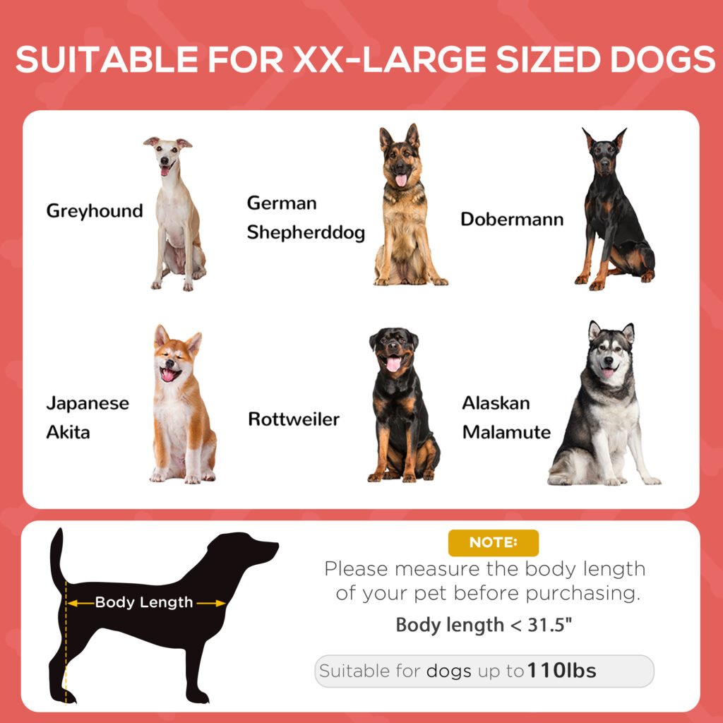 48″ x 36″ Elevated Portable Dog Cot Cooling Pet Bed with UV Protection Canopy Shade, Red - 8