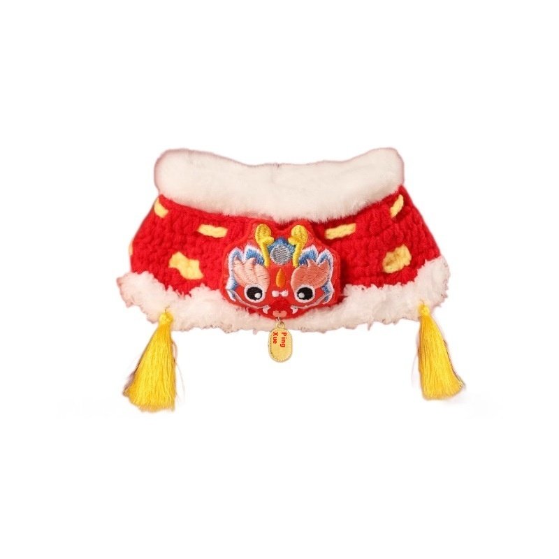 Pet Cat Clothes New Year Scarf Collar - 2