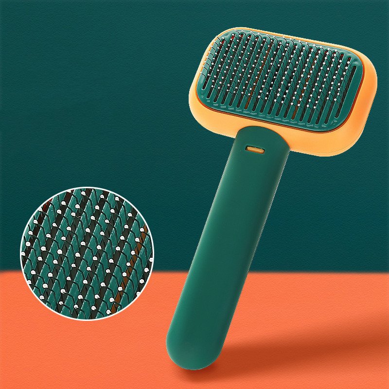 New Pet Cat Dog Hair Brush Hair Massage Comb Open-Knot Brush Grooming Cleaning Tool Stainless Steel Comb - 6