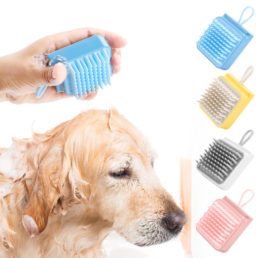 Pet Dog Cat Bath Brush Comb Multifunctional Brush Hair Fur Grooming Massaging Washing Comb Wet And Dry Remove Hair Knots - 10
