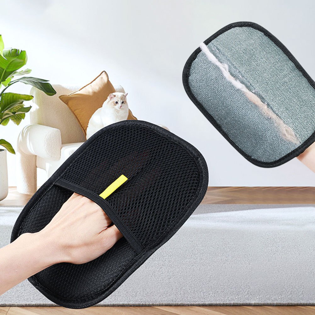 Pet Hair Remover Mitt Pet Hair Remover Gloves Deshedding Brush Glove For Dog Cat Rabbit With Long Short Curly Hair - 5
