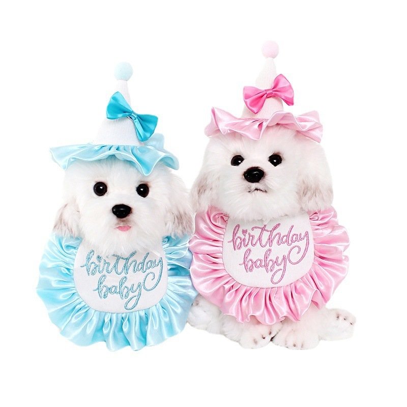 Dog Birthday Saliva Towel Party Bib Cat Neck Scarf Cute Jewelry - 5