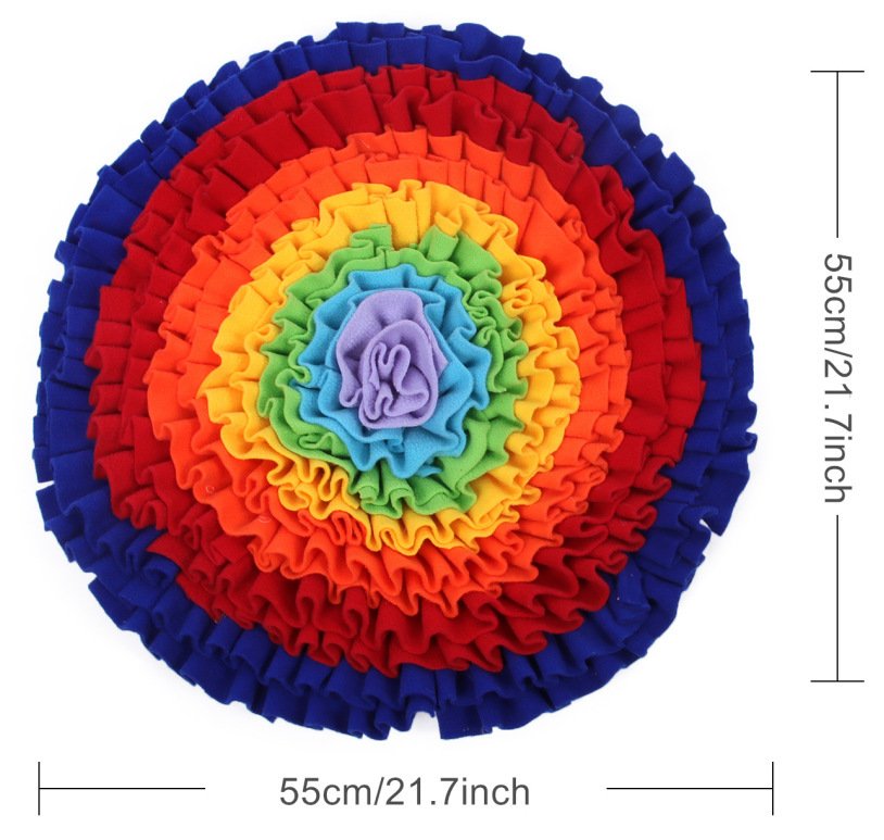 Pet Dog Snuffle Mat Nose Smell Training Sniffing Pad Dog Puzzle Toy Slow Feeding Bowl Food Dispenser Carpet Washable Dog Toys - 5